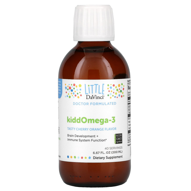 Little DaVinci, KiddOmega-3, Cherry Orange, 6.67 fl oz (200 ml)