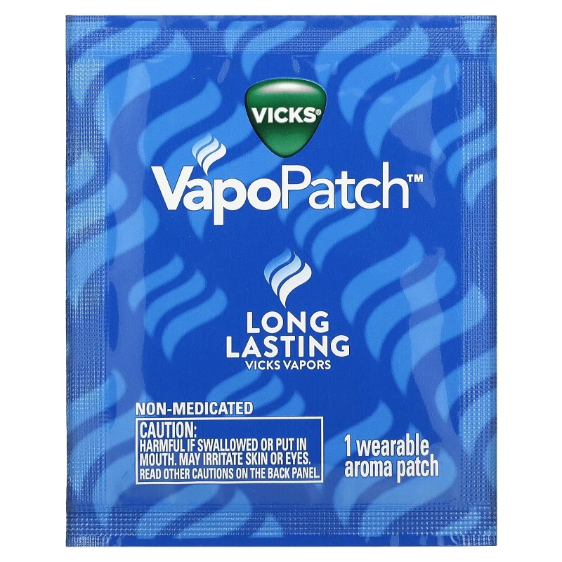 Vicks, VapoPatch для детей, 5 носимых ароматических патчей