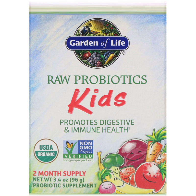 Garden of Life Сырые пробиотики для детей 34 унции (96 г) (Ice)