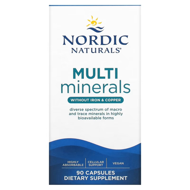 Nordic Naturals, Multi Minerals, Without Iron & Copper, 90 Capsules