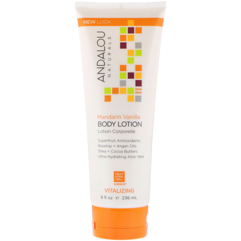 Andalou Naturals Mandarin Vanilla Vitalizing Body Lotion 18 fl oz (236 ml)