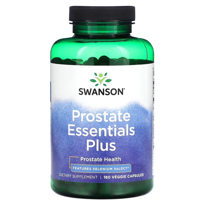 Swanson, Prostate Essential Plus, 180 растительных капсул