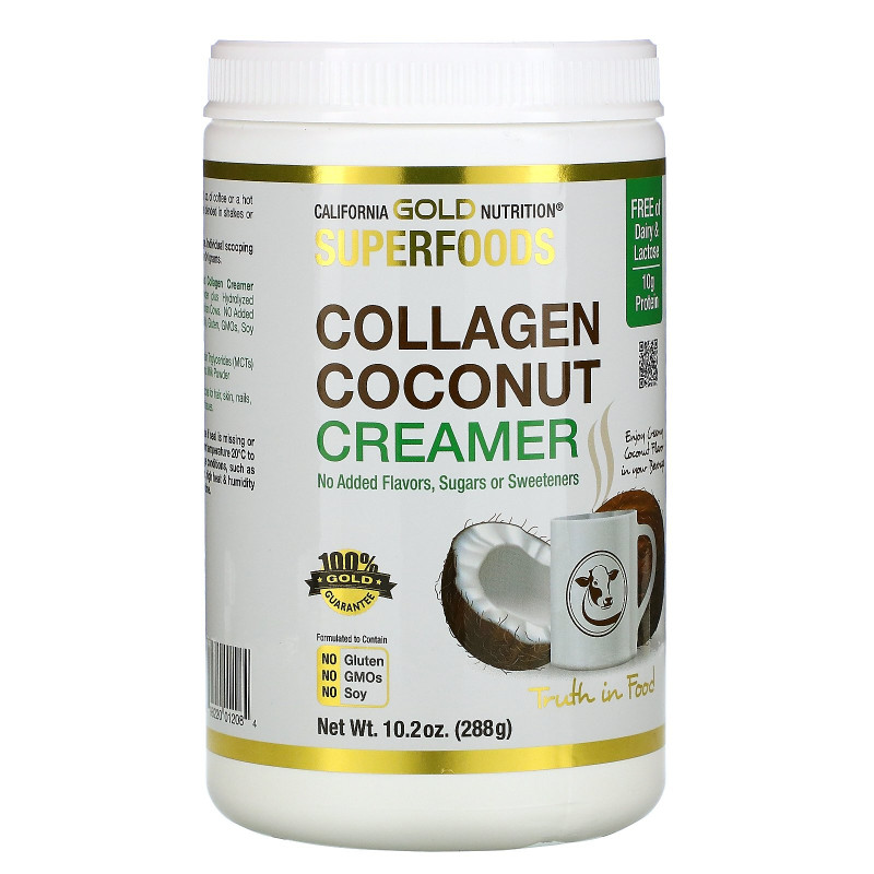 California Gold Nutrition, Superfoods, Collagen Coconut Creamer Powder, 10.2 oz (288 g)